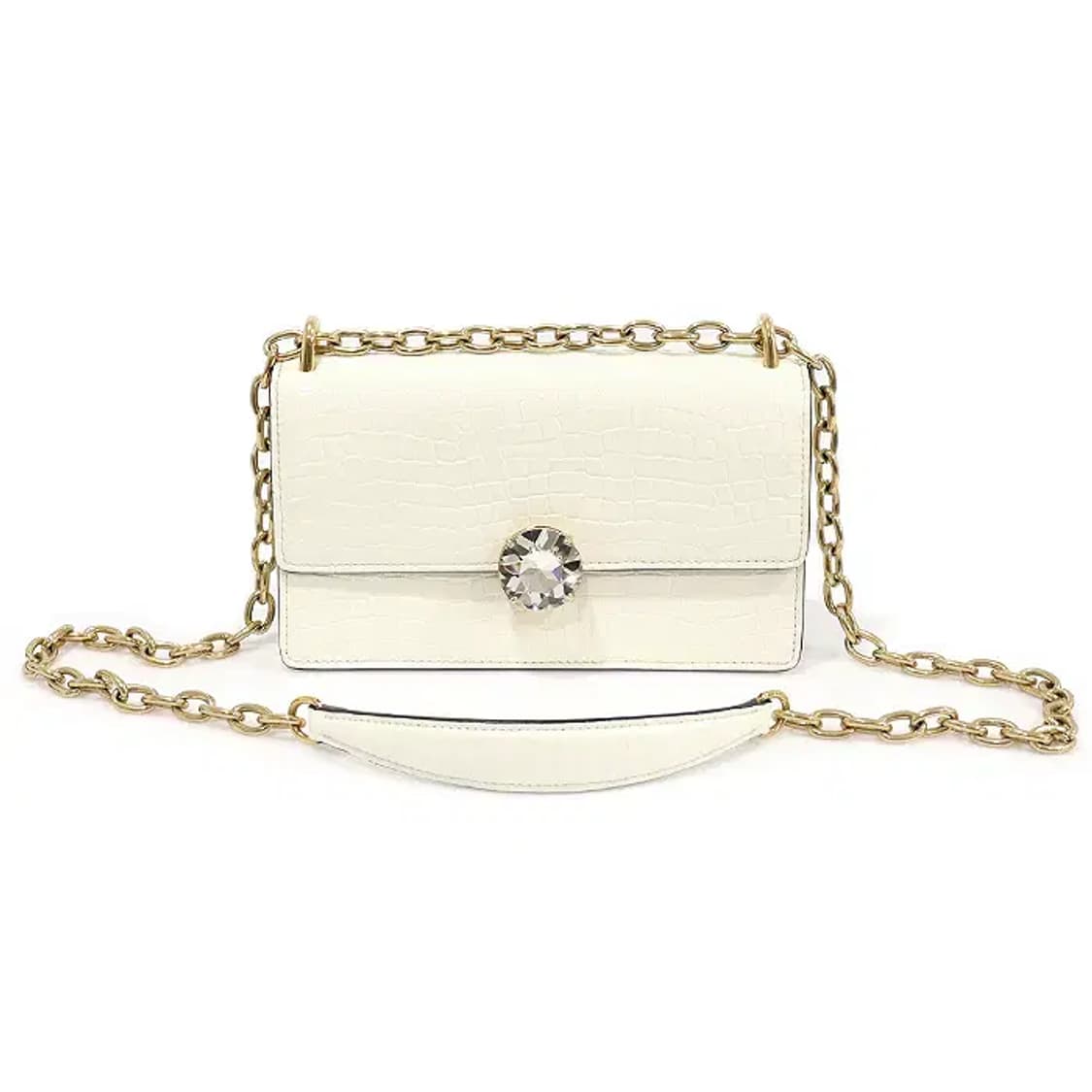 미우미우 5BD130 크로커다일 크리스탈 체인 숄더백 CO57183MIU 상품이미지1