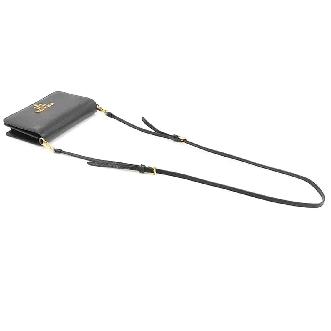 프라다 1BP019 블랙 사피아노 금장 미니 크로스백 CO56979PR 상품이미지3