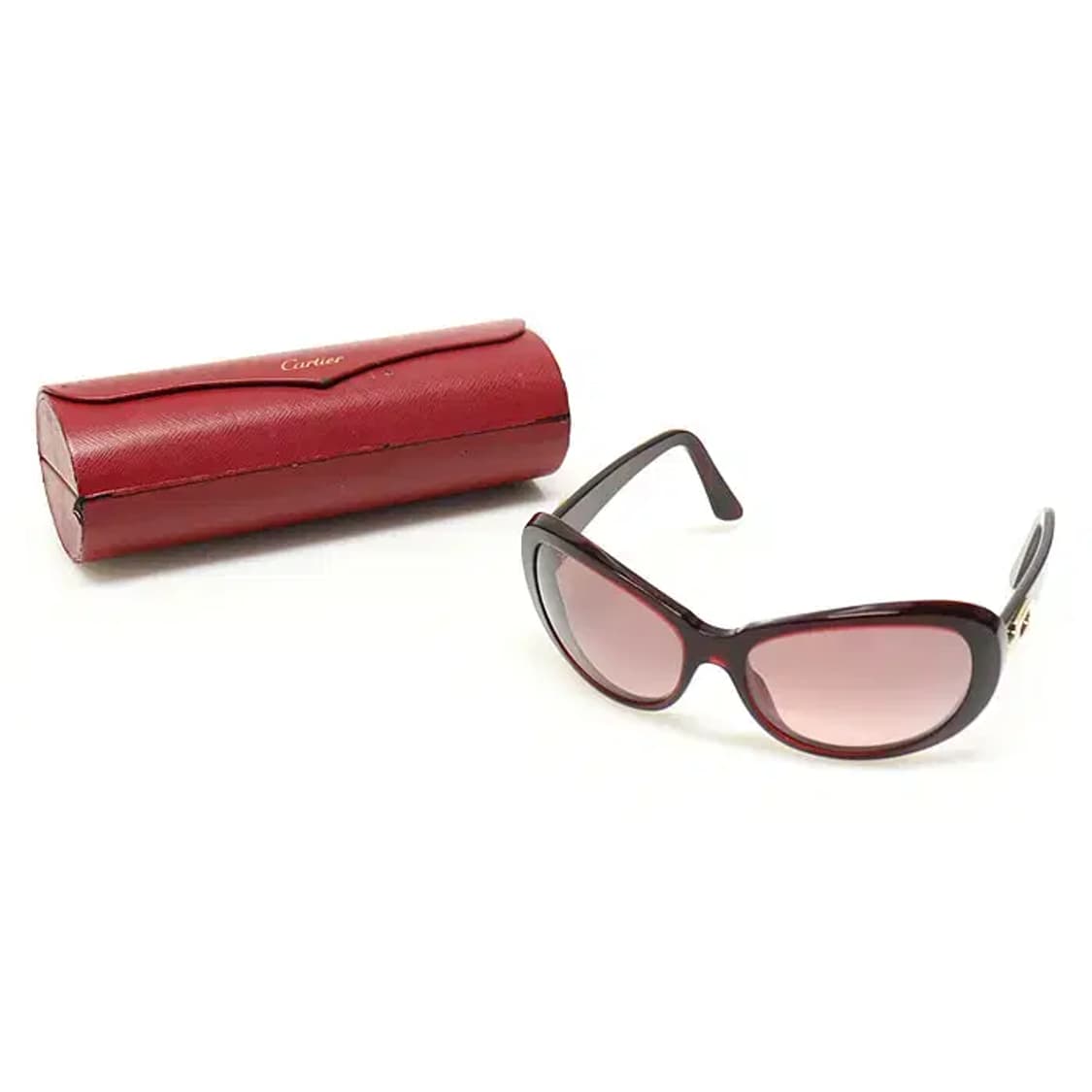 까르띠에 버건디 프레임 Thalie 135 여성 선글라스 27781CA 상품이미지2