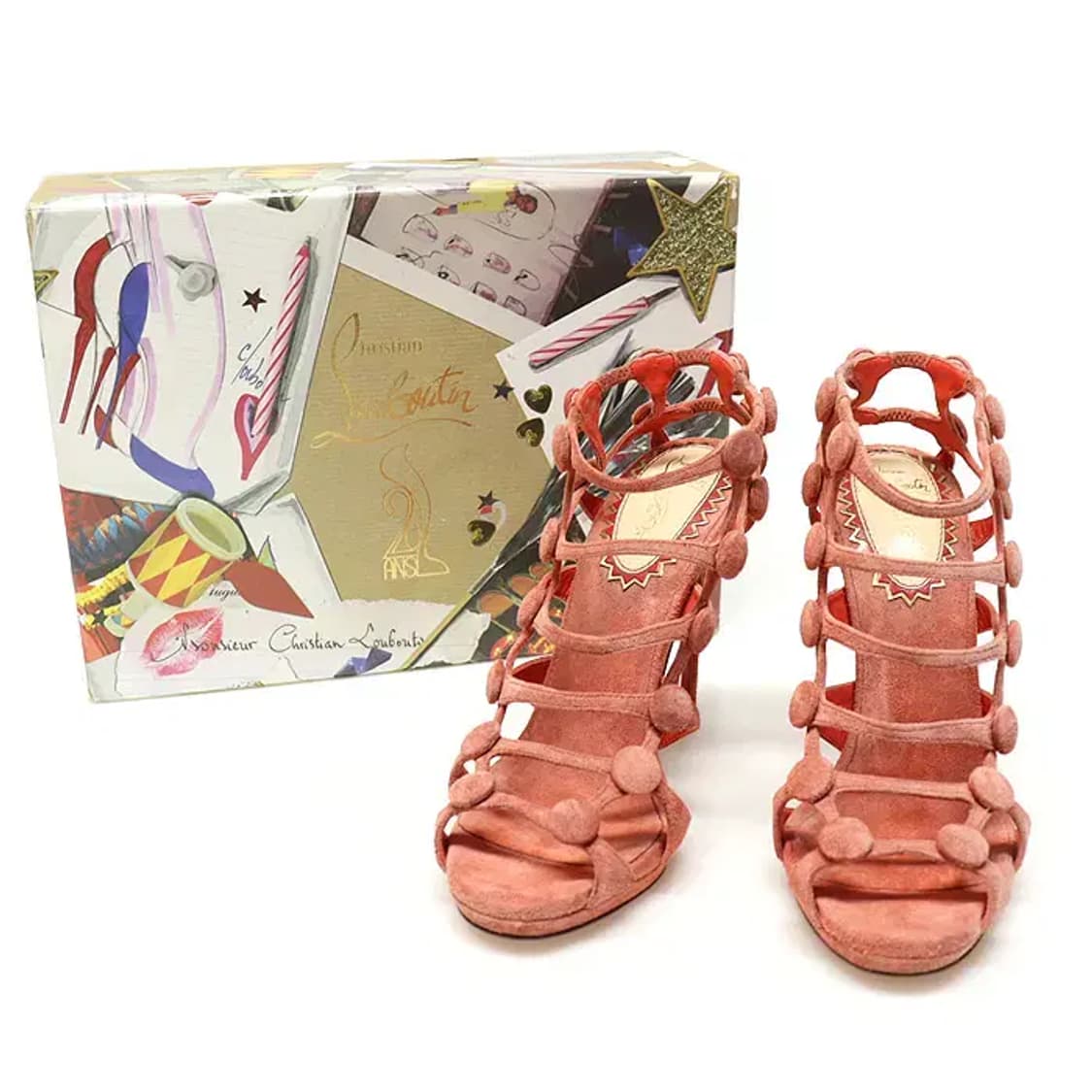 크리스찬루부탱 1120729 하이힐 스트랩 여성 샌들 10693CL 상품이미지2