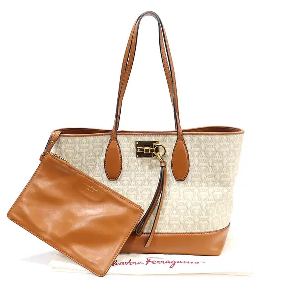 페라가모 21 H663 아이보리 스튜디오 토트 숄더백 EP10559FE 상품이미지2