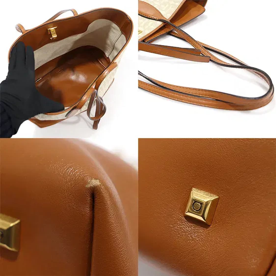 페라가모 21 H663 아이보리 스튜디오 토트 숄더백 EP10559FE 상품이미지6