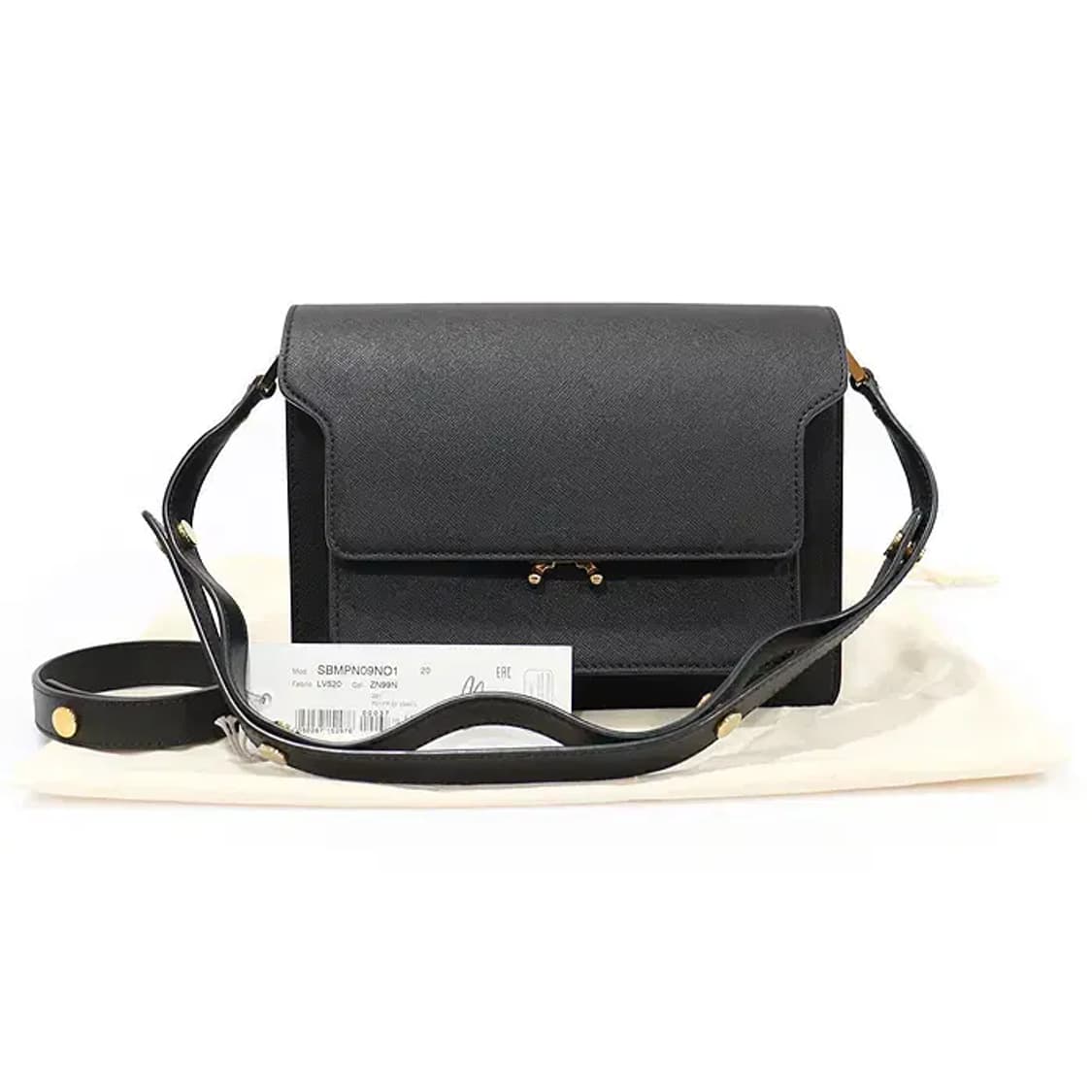 마르니 SBMPN09NO1 블랙 트렁크 미듐 숄더백 EP15860ETC 상품이미지2