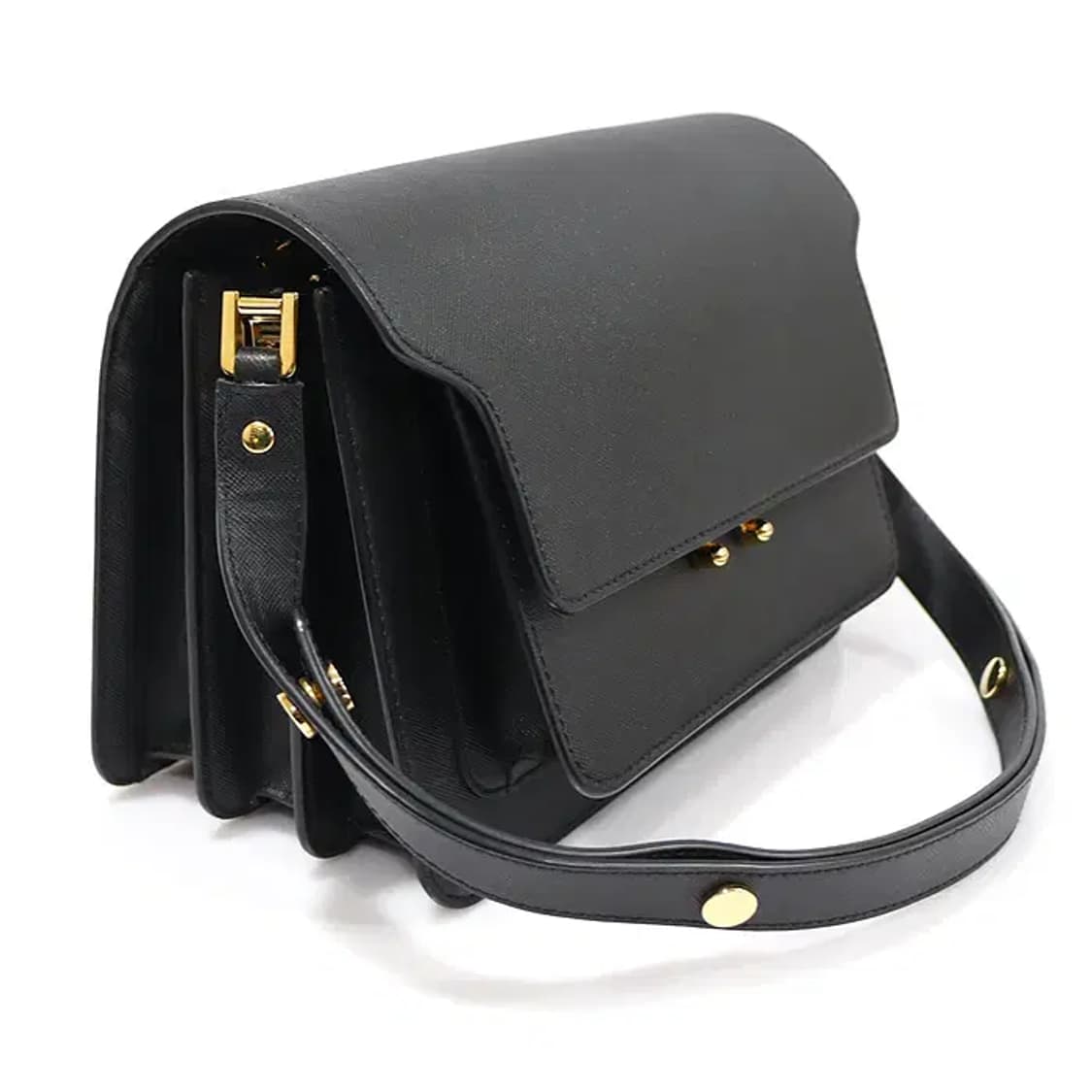 마르니 SBMPN09NO1 블랙 트렁크 미듐 숄더백 EP15860ETC 상품이미지3