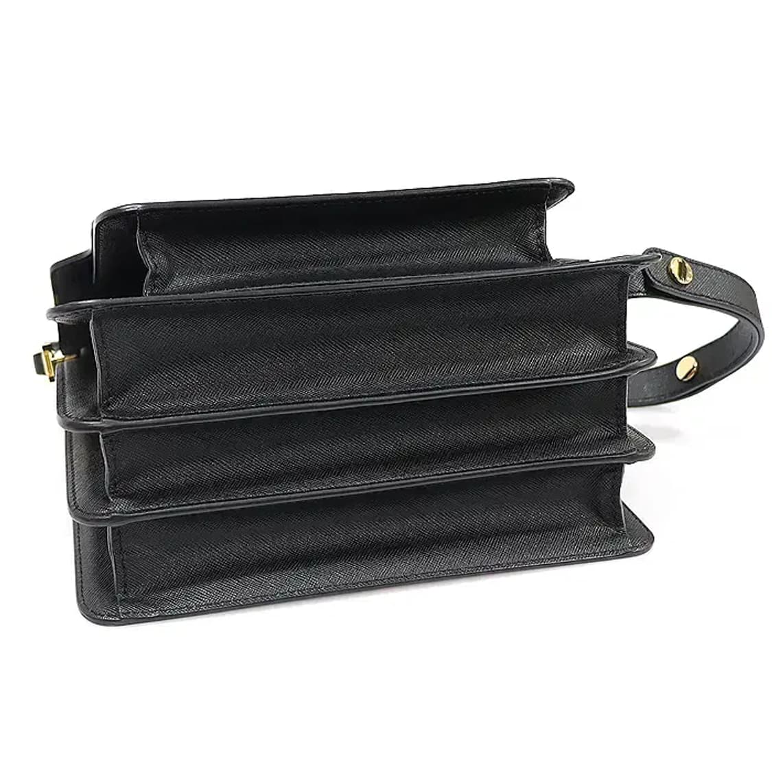 마르니 SBMPN09NO1 블랙 트렁크 미듐 숄더백 EP15860ETC 상품이미지5