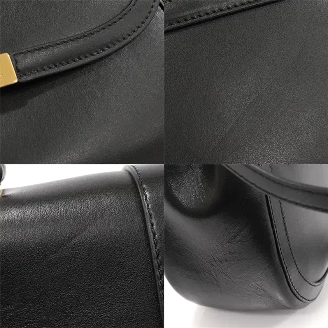베르사체 1012105 블랙 카프스킨 금장 탑핸들 CO77091VE 상품이미지6