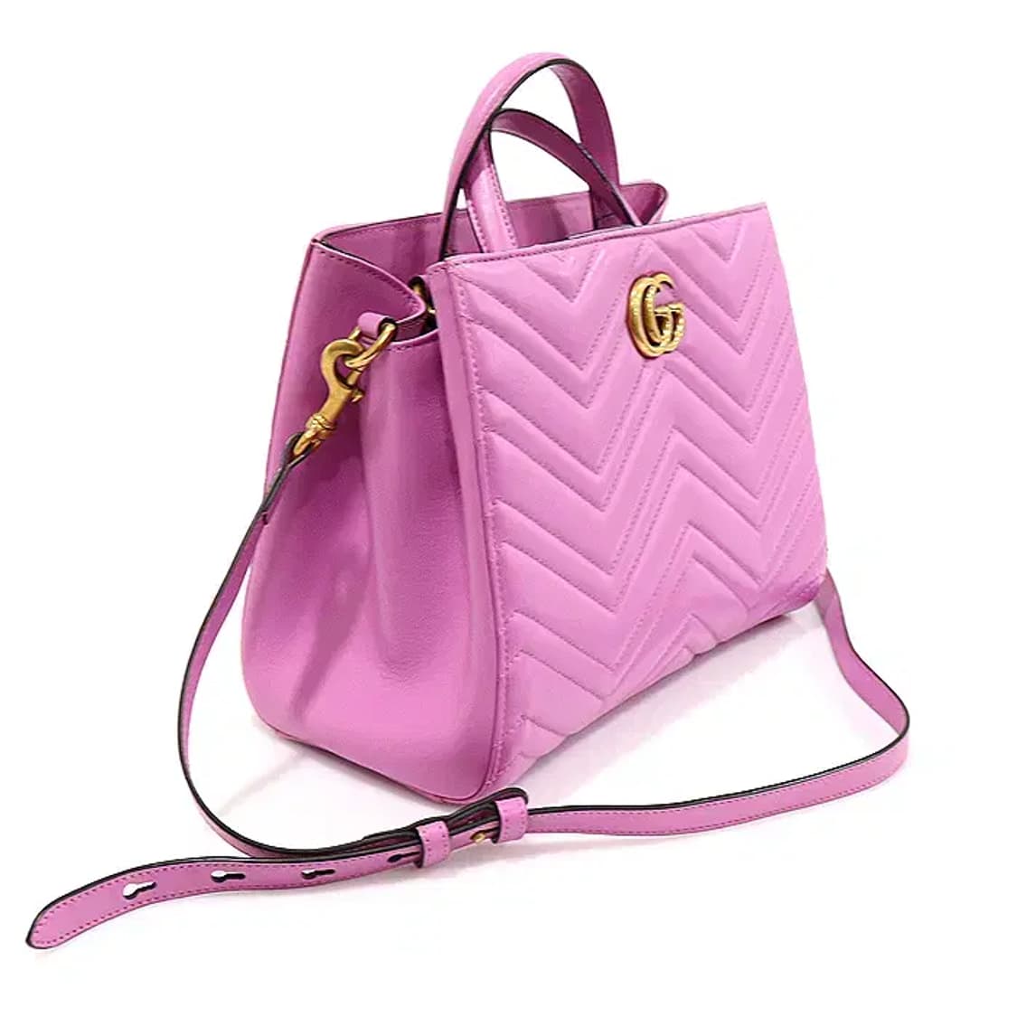 구찌 448054 핑크 GG 마몬트 스몰 탑핸들 EP88254GU 상품이미지3