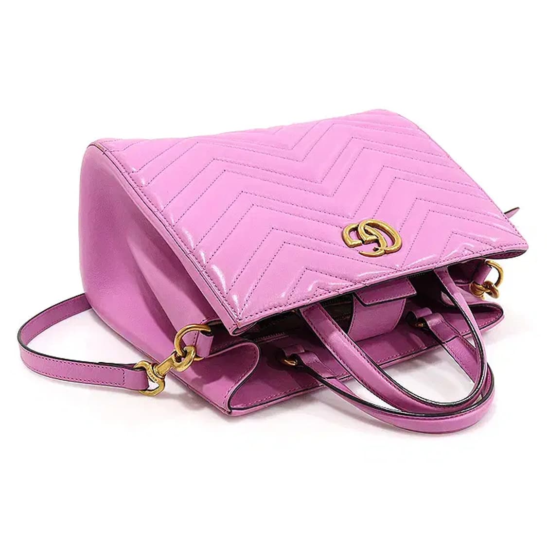 구찌 448054 핑크 GG 마몬트 스몰 탑핸들 EP88254GU 상품이미지4