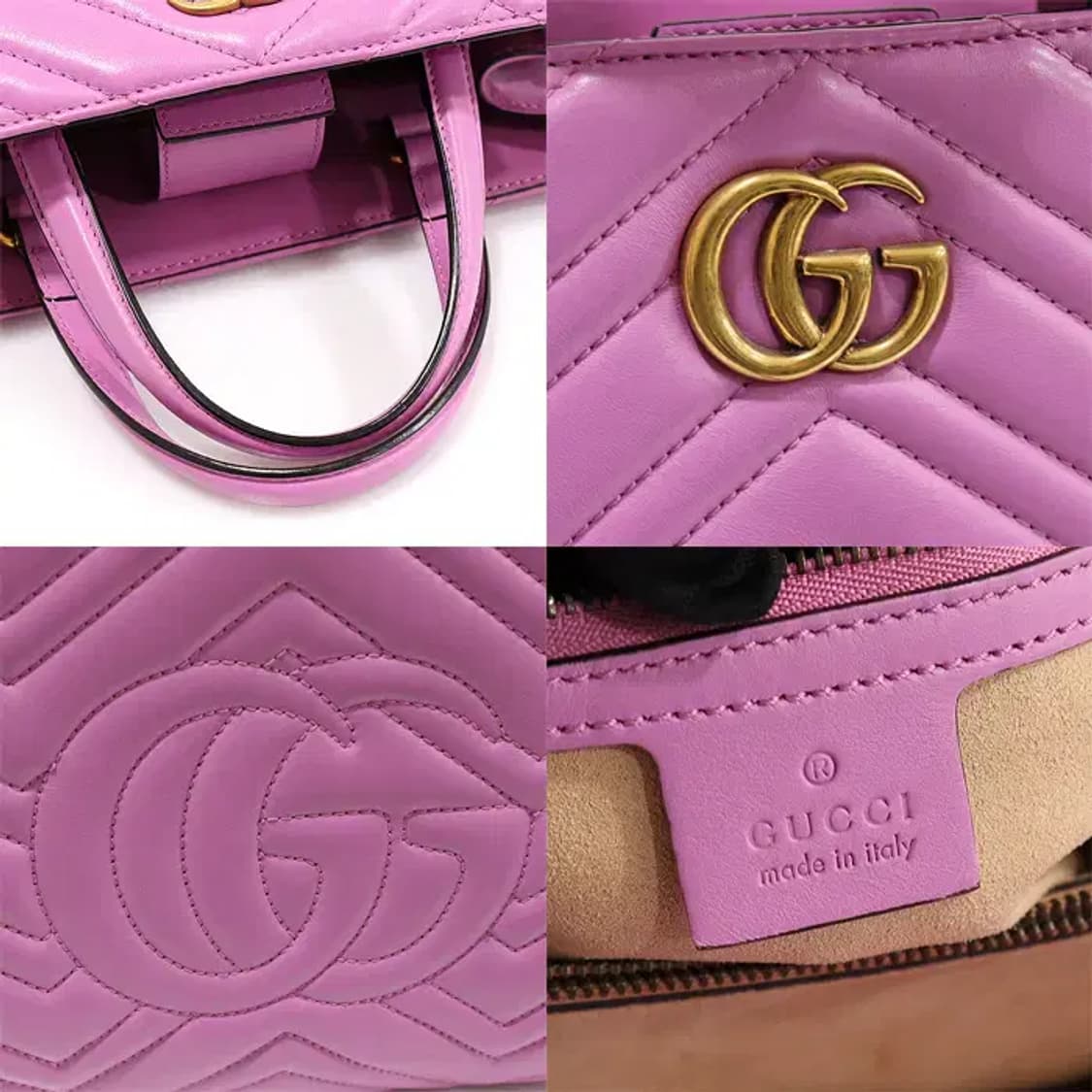 구찌 448054 핑크 GG 마몬트 스몰 탑핸들 EP88254GU 상품이미지7