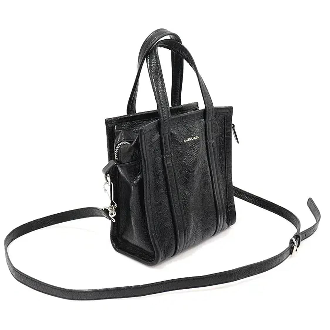 발렌시아가 513988 블랙 램스킨 바자르 쇼퍼 XXS EP49682BC 상품이미지2