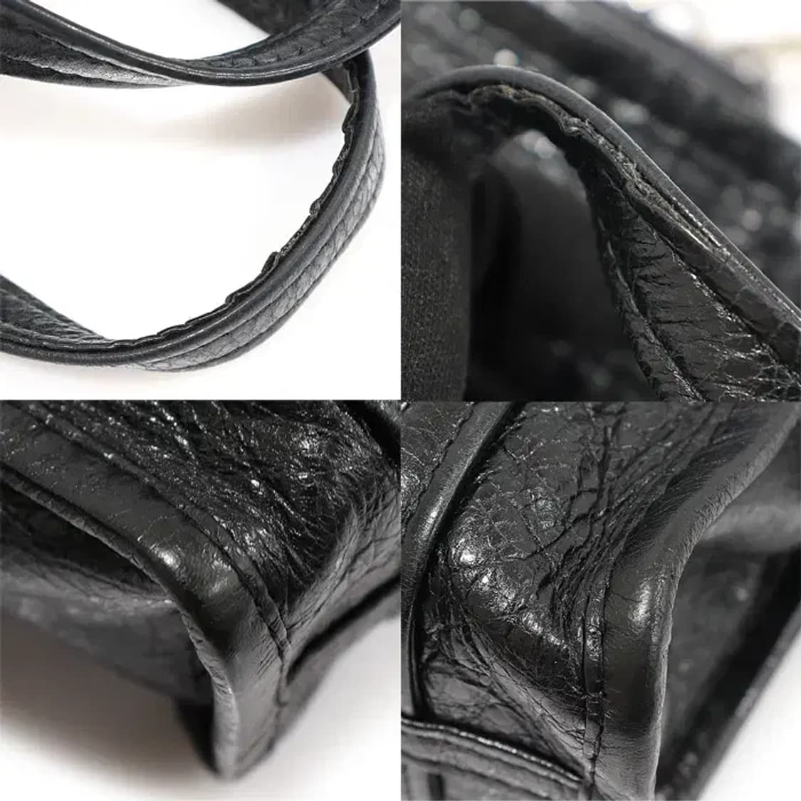 발렌시아가 513988 블랙 램스킨 바자르 쇼퍼 XXS EP49682BC 상품이미지6