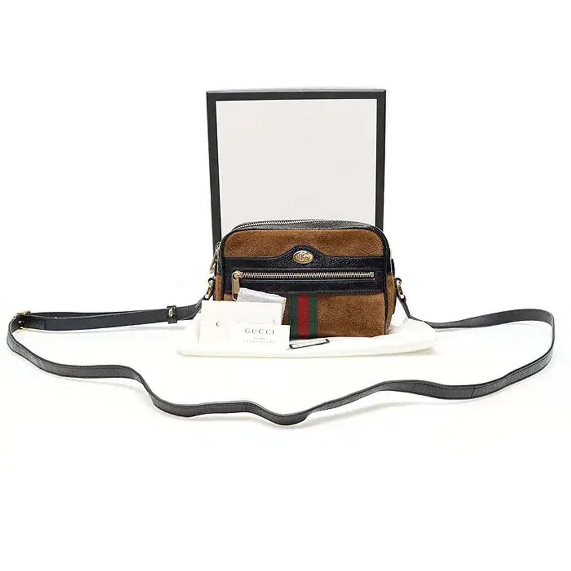 구찌 517350 브라운 스웨이드 오피디아 미니 크로스백 36508GU 상품이미지2