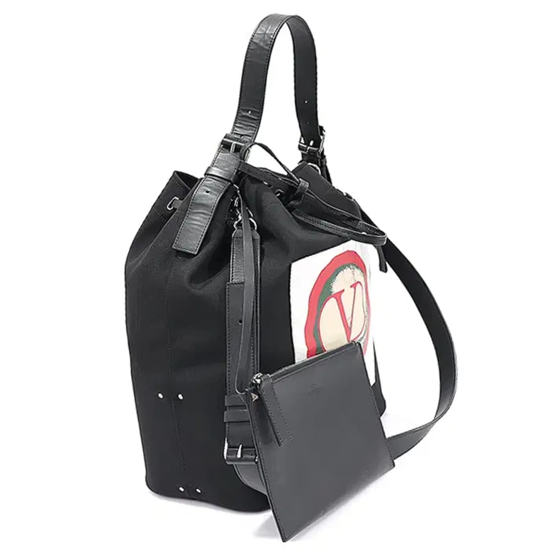 발렌티노 SY0B0868QQV 블랙 스컬 패치 버킷 CO18289VT 상품이미지2