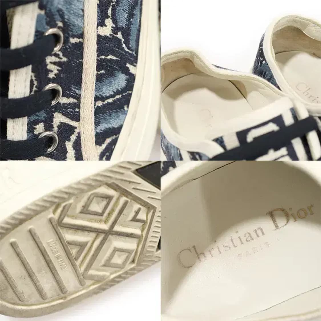 디올 KCK211TIE 코튼 워크앤디올 여성 스니커즈 32610CDC 상품이미지7