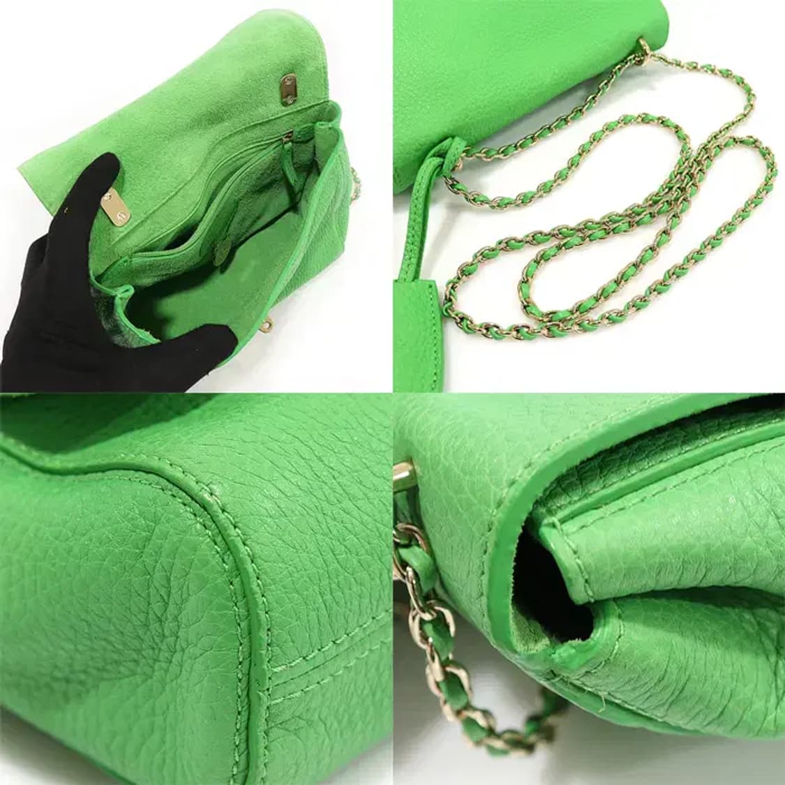 멀버리 HH2139 그린 그레인 레더 릴리 스몰 숄더백 26079MBC 상품이미지6