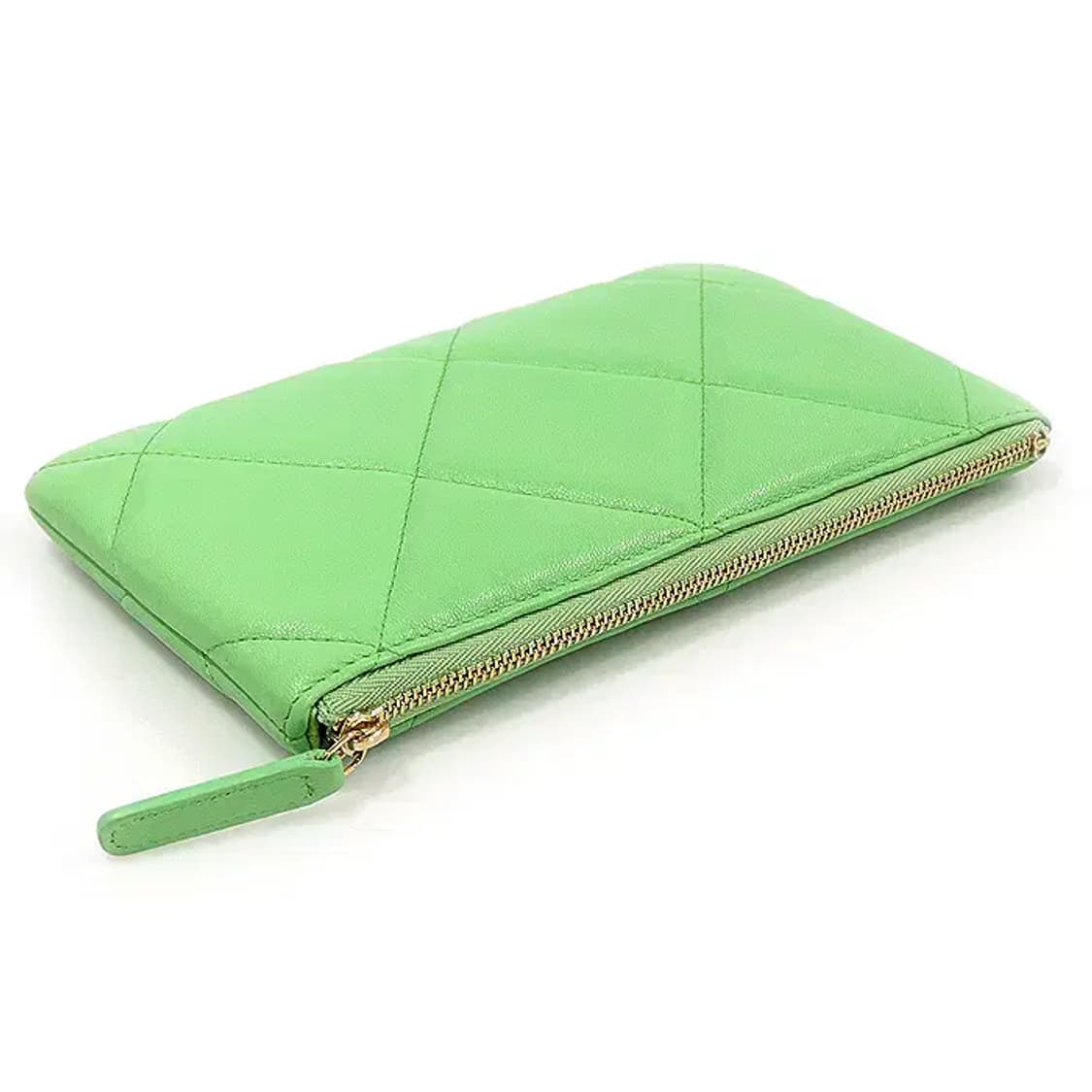 샤넬 AP1059 그린 고트스킨 금장 19 스몰 파우치 40515CHC 상품이미지5