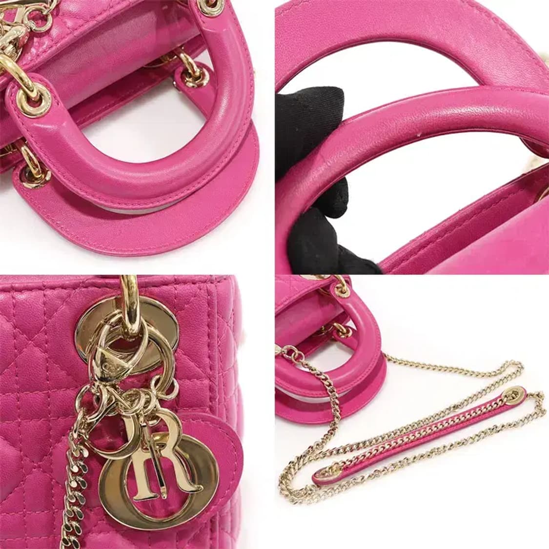 디올 M0505OCAL 핑크 까나쥬 레이디 디올 미니 CO81983CD 상품이미지6