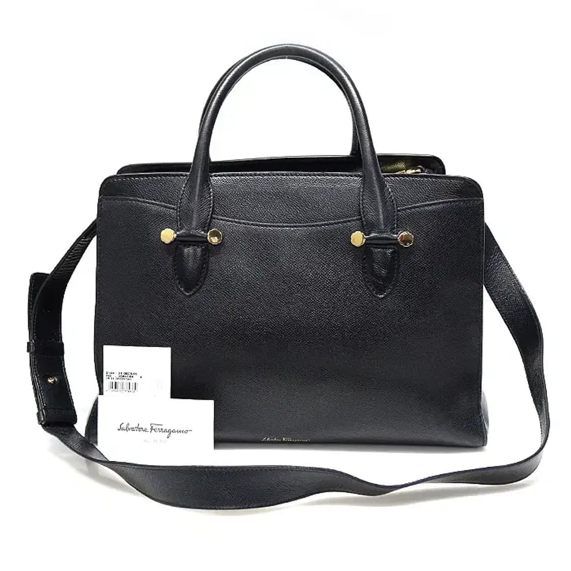 페라가모 21 G876 블랙 페블 카프스킨 투데이 미디움 38689FE 상품이미지2