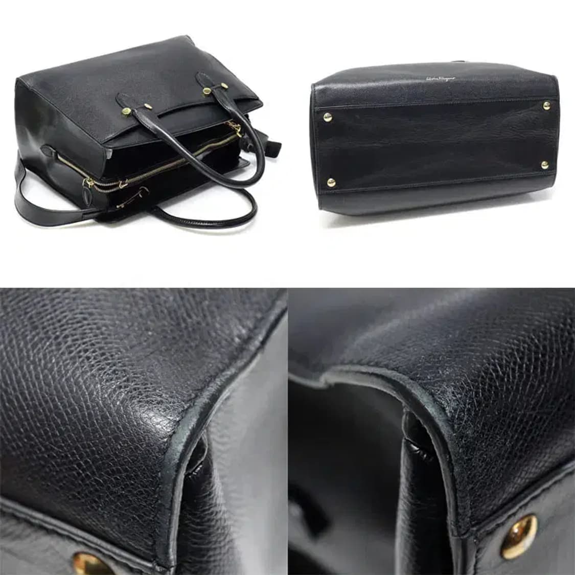 페라가모 21 G876 블랙 페블 카프스킨 투데이 미디움 38689FE 상품이미지5