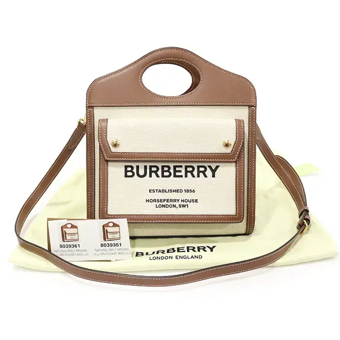 버버리 80393611 미니 포켓 토트 2WAY EP83324BU 상품이미지2