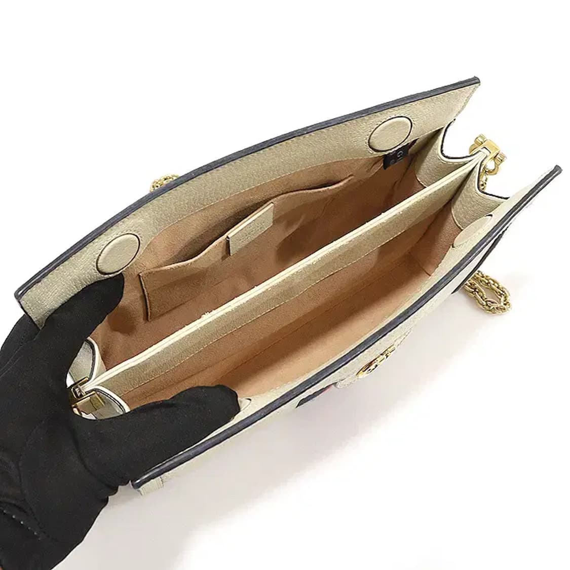 구찌 503877 화이트 WEB 오피디아 스몰 숄더백 EP76873GU 상품이미지4