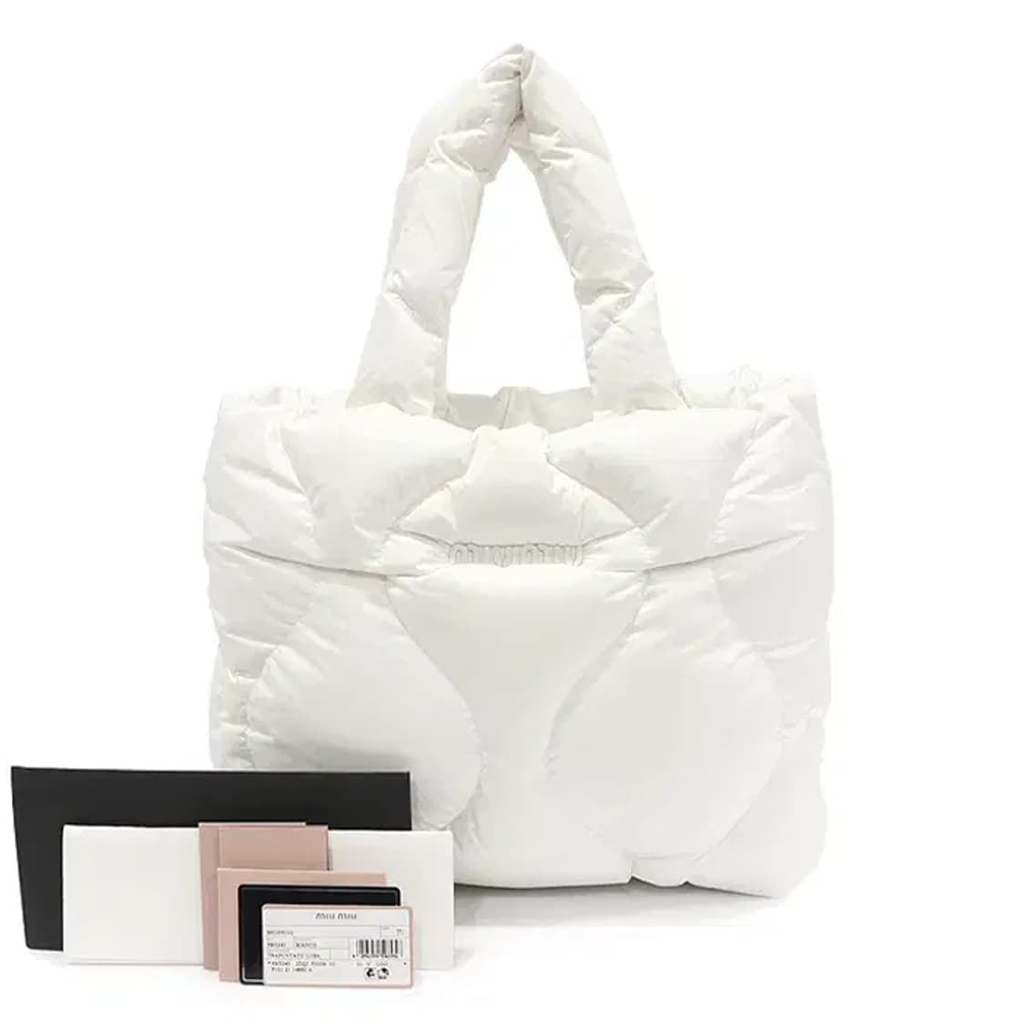 미우미우 5BG240 퀄팅 패딩 토트백 CO87294MIU 상품이미지2