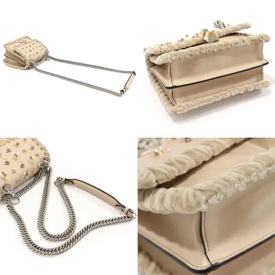 펜디  8M0381 베이지  윕스티치  스몰 숄더백 CO36284FD 상품이미지5