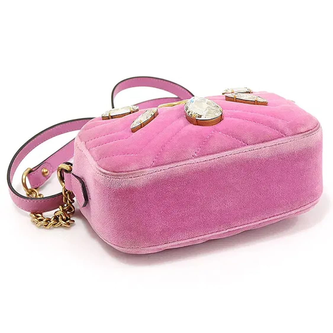 구찌 448065 핑크 벨벳 GG 마몽 크로스백 CO01865GU 상품이미지4