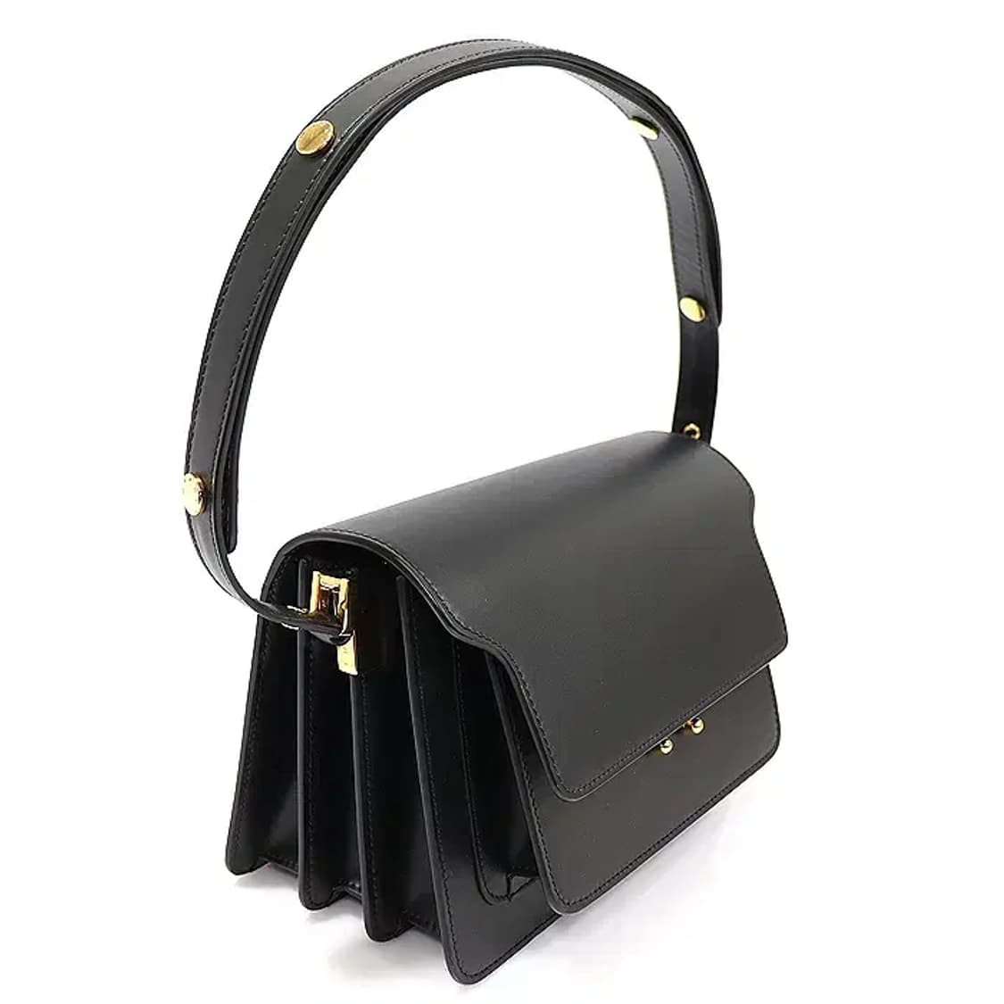 마르니 SBMPN09NO1 블랙 트렁크 미듐 숄더백 EP88686ETC 상품이미지3