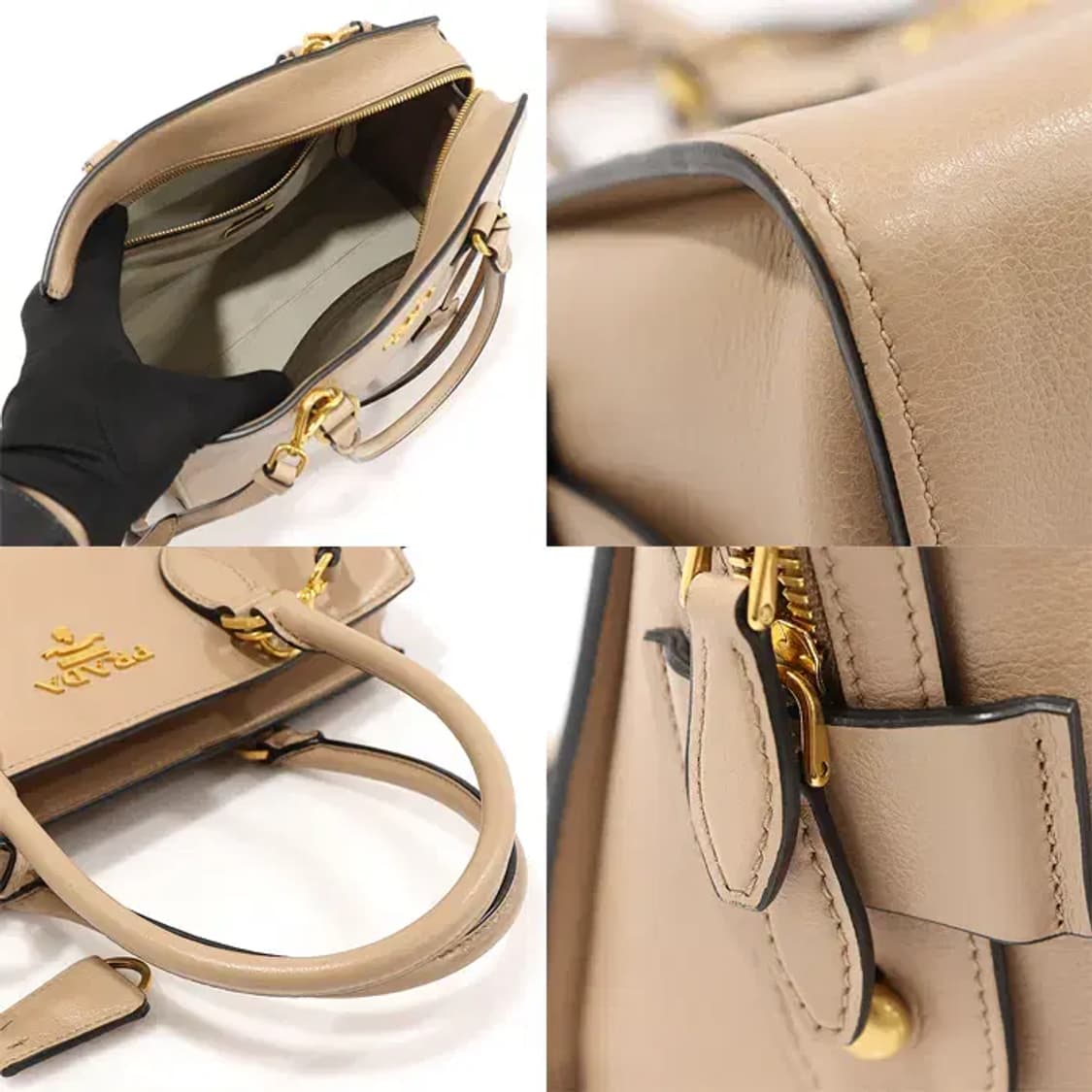 프라다 1BA163 그레이스 카프스킨 금장 레터링 EP16582PR 상품이미지6