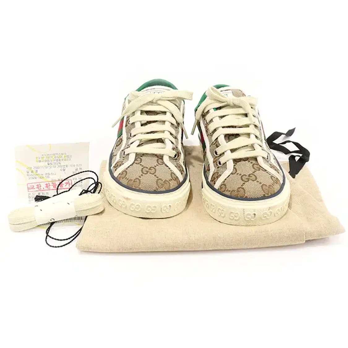 구찌 606110 오리지널  GG 캔버스 여성 스니커즈 EP85501GU 상품이미지2