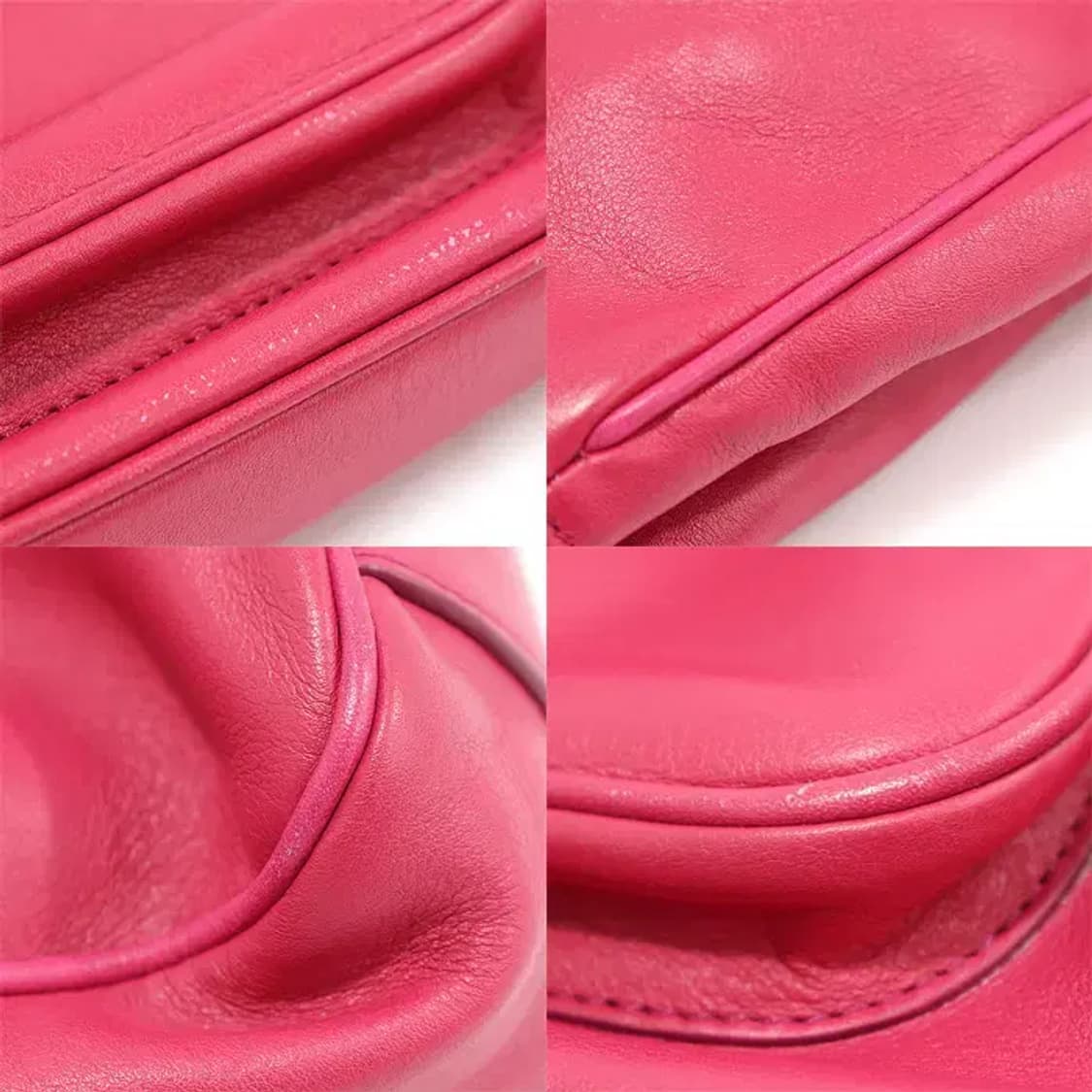 페라가모 21 E463 핑크 레더 금장 간치니 숄더백 EP79034FE 상품이미지6