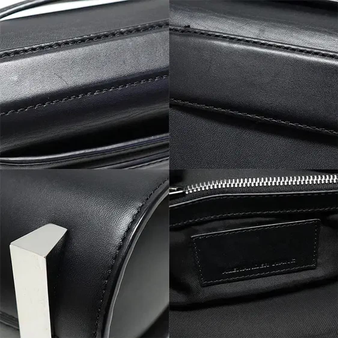 알렉산더왕 205569 블랙 레더 은장 클러치 숄더백 31120AW 상품이미지7