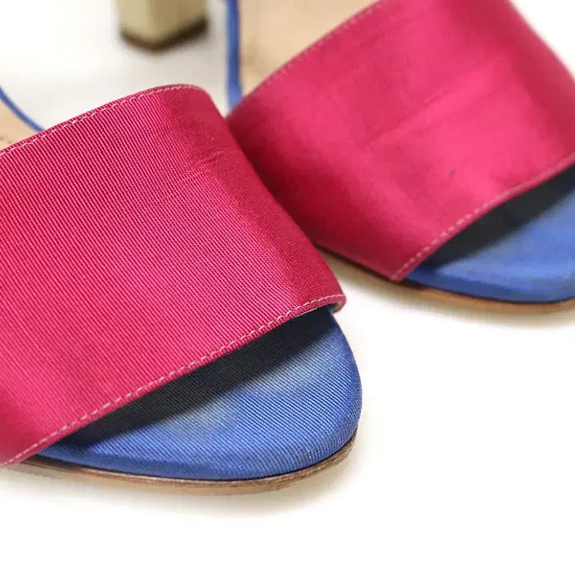 펜디 멀티 컬러 새틴 스트랩 여성 샌들 36 12304FD 상품이미지6