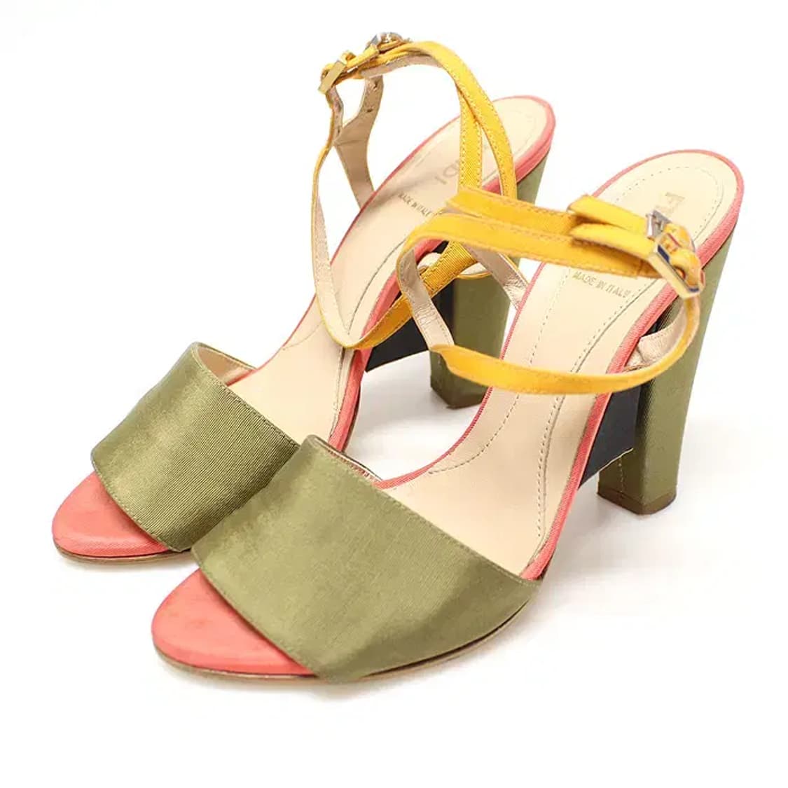 펜디 멀티 컬러 새틴 FF로고 스트랩 여성 샌들 36 17360FD 상품이미지2