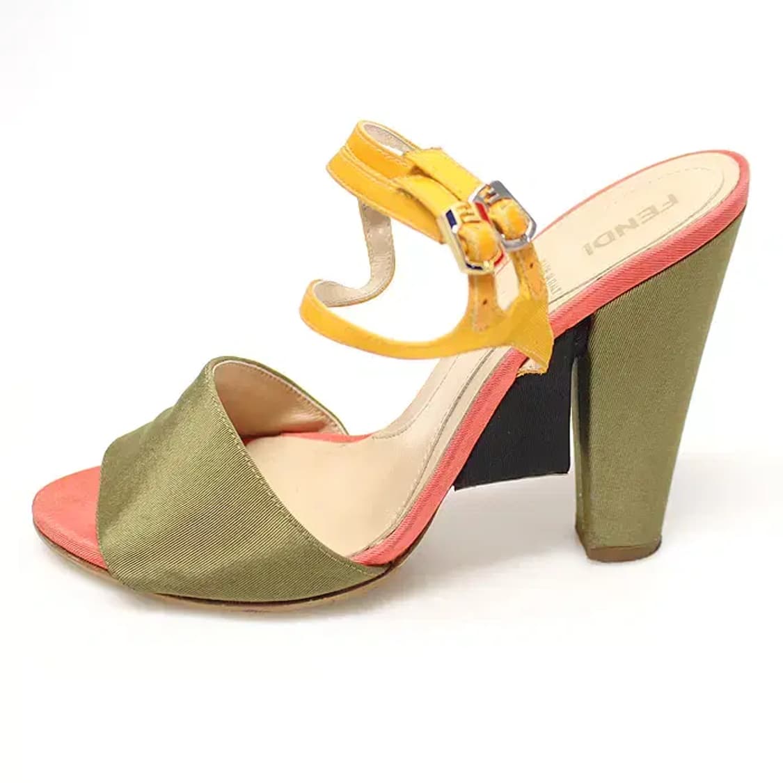 펜디 멀티 컬러 새틴 FF로고 스트랩 여성 샌들 36 17360FD 상품이미지3