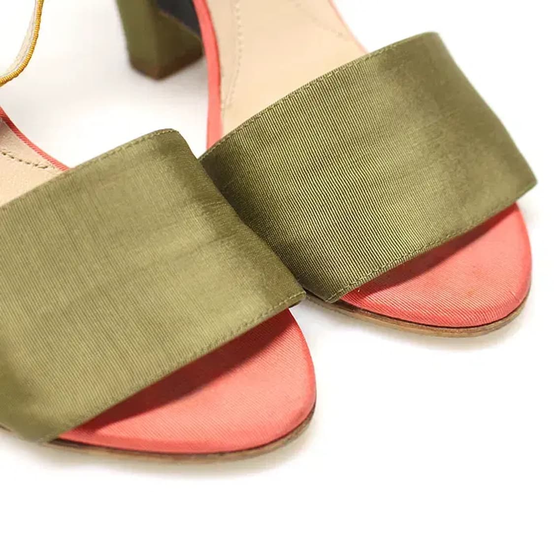 펜디 멀티 컬러 새틴 FF로고 스트랩 여성 샌들 36 17360FD 상품이미지6