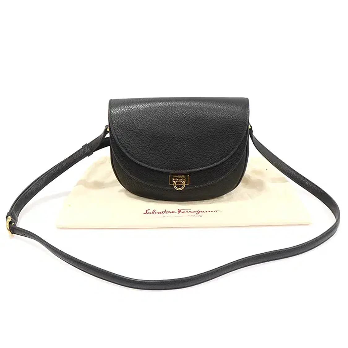 페라가모 21 I333 블랙 금장 트래블 스몰 크로스백 EP40250FE 상품이미지2