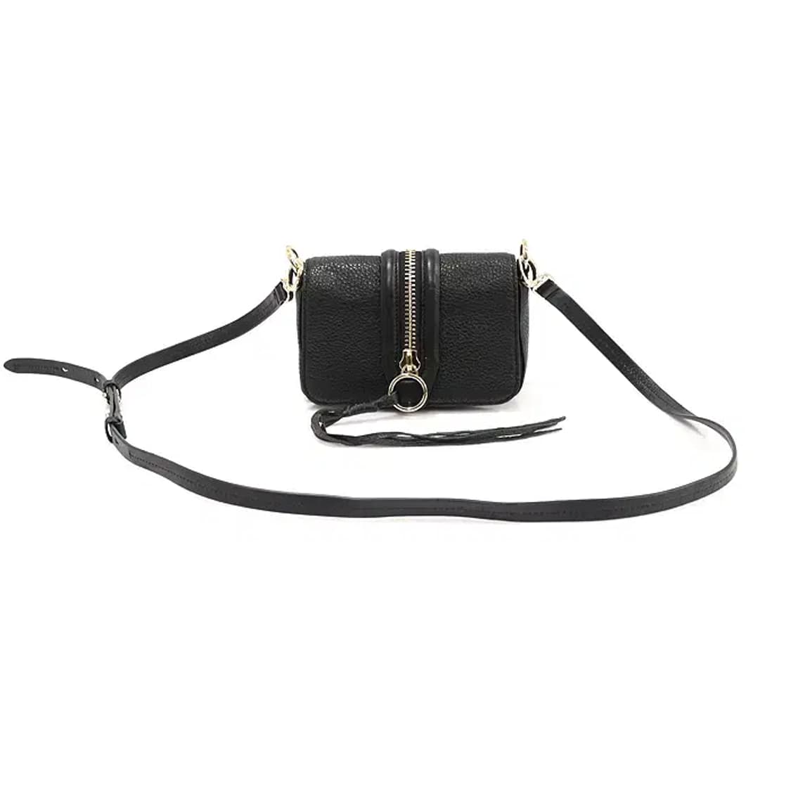 레베카밍코프 블랙 레더 미니 마라 크로스백 EP40756ETC 상품이미지1