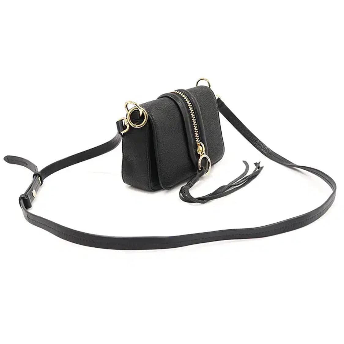 레베카밍코프 블랙 레더 미니 마라 크로스백 EP40756ETC 상품이미지2