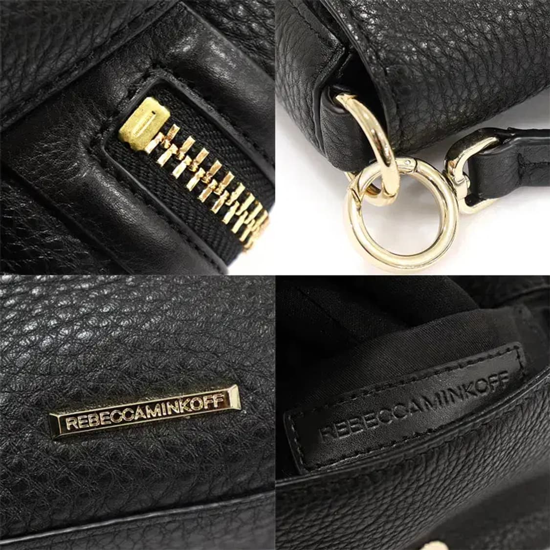 레베카밍코프 블랙 레더 미니 마라 크로스백 EP40756ETC 상품이미지7