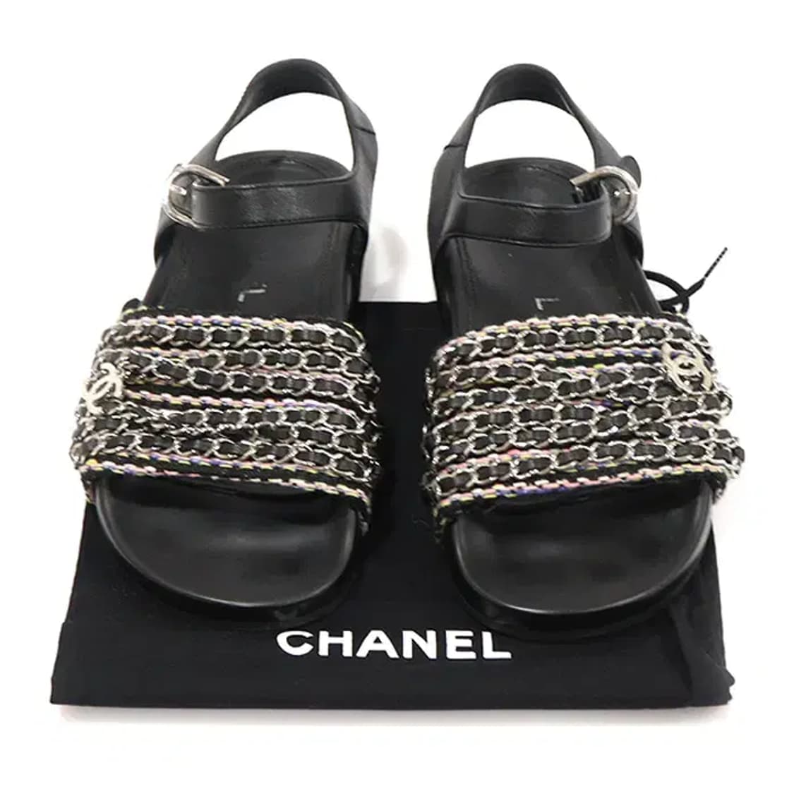 샤넬 G31764 멀티 컬러 트위드 체인 여성 샌들 CO26849CH 상품이미지2