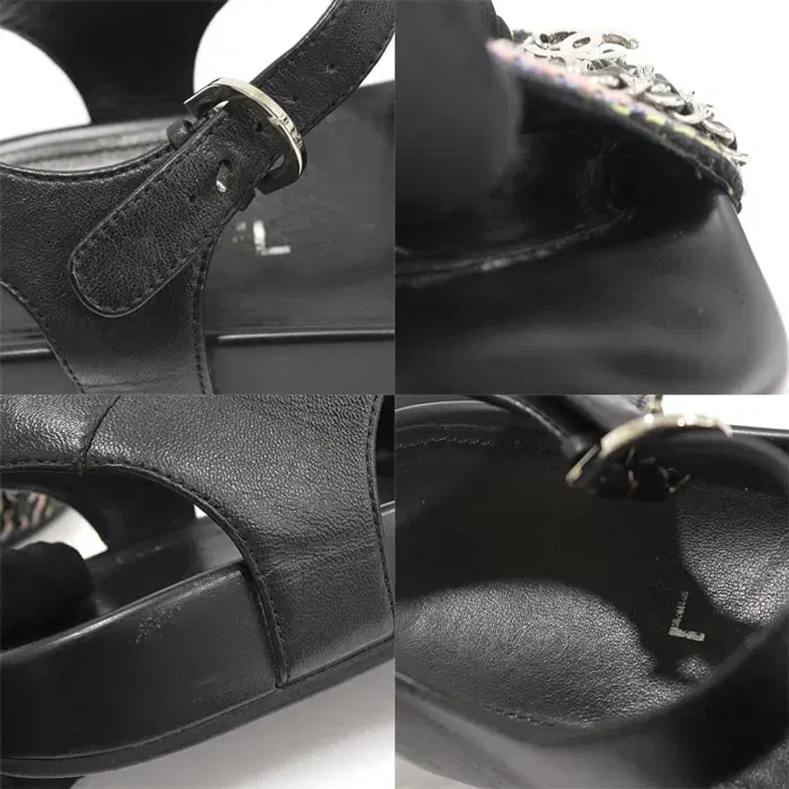 샤넬 G31764 멀티 컬러 트위드 체인 여성 샌들 CO26849CH 상품이미지6