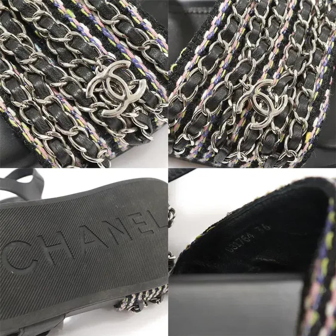 샤넬 G31764 멀티 컬러 트위드 체인 여성 샌들 CO26849CH 상품이미지7