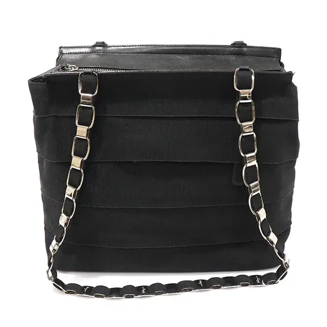 페라가모 21 6690 블랙 패브릭 바라 체인 숄더백 EP19195FE 상품이미지1