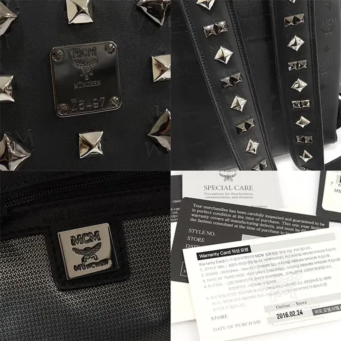 엠씨엠 MMK 4SVH01 BK001 스터드 백팩 EP40816MCM 상품이미지7