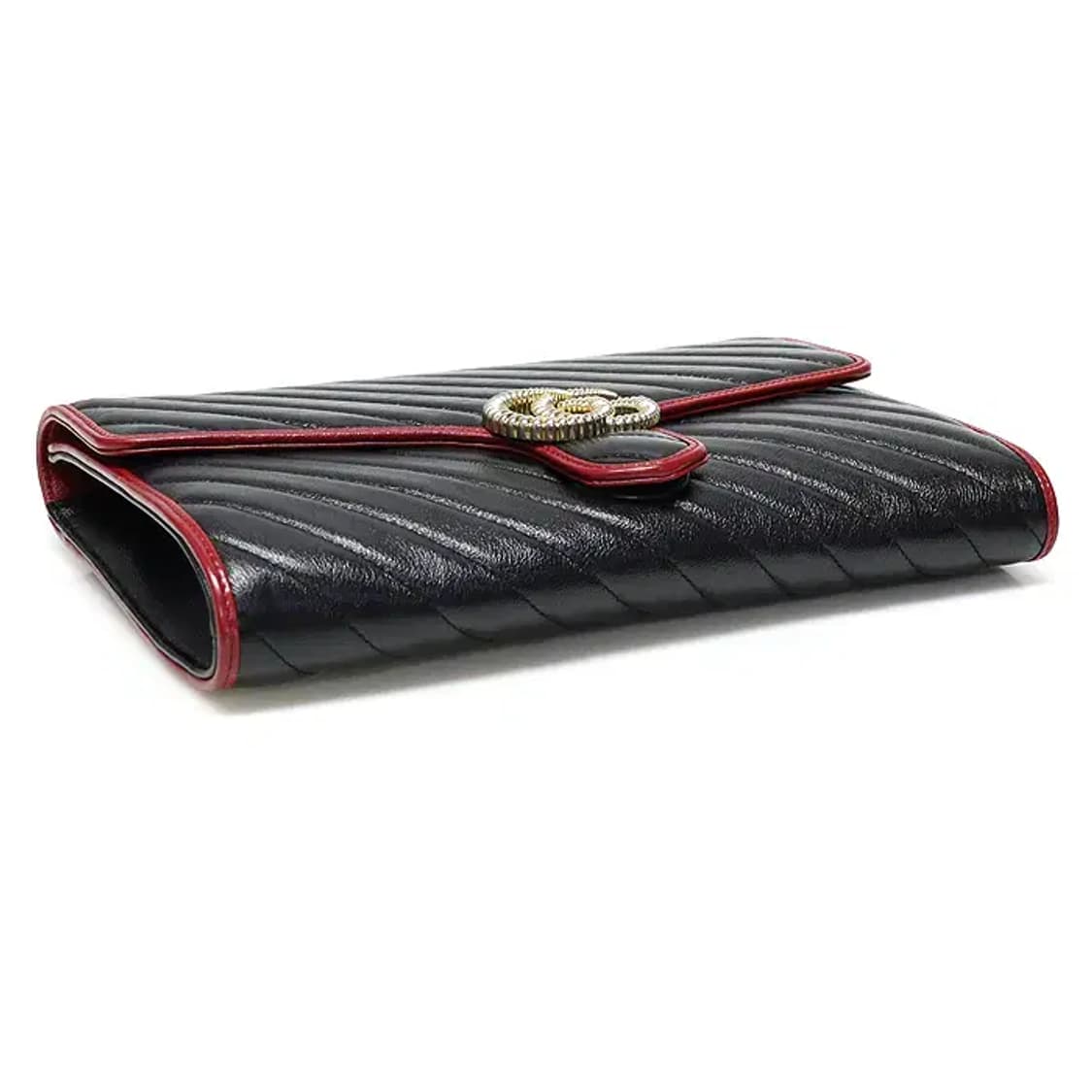 구찌 498079 블랙 레드 GG 마몽 금장 클러치 GG45003GU 상품이미지5