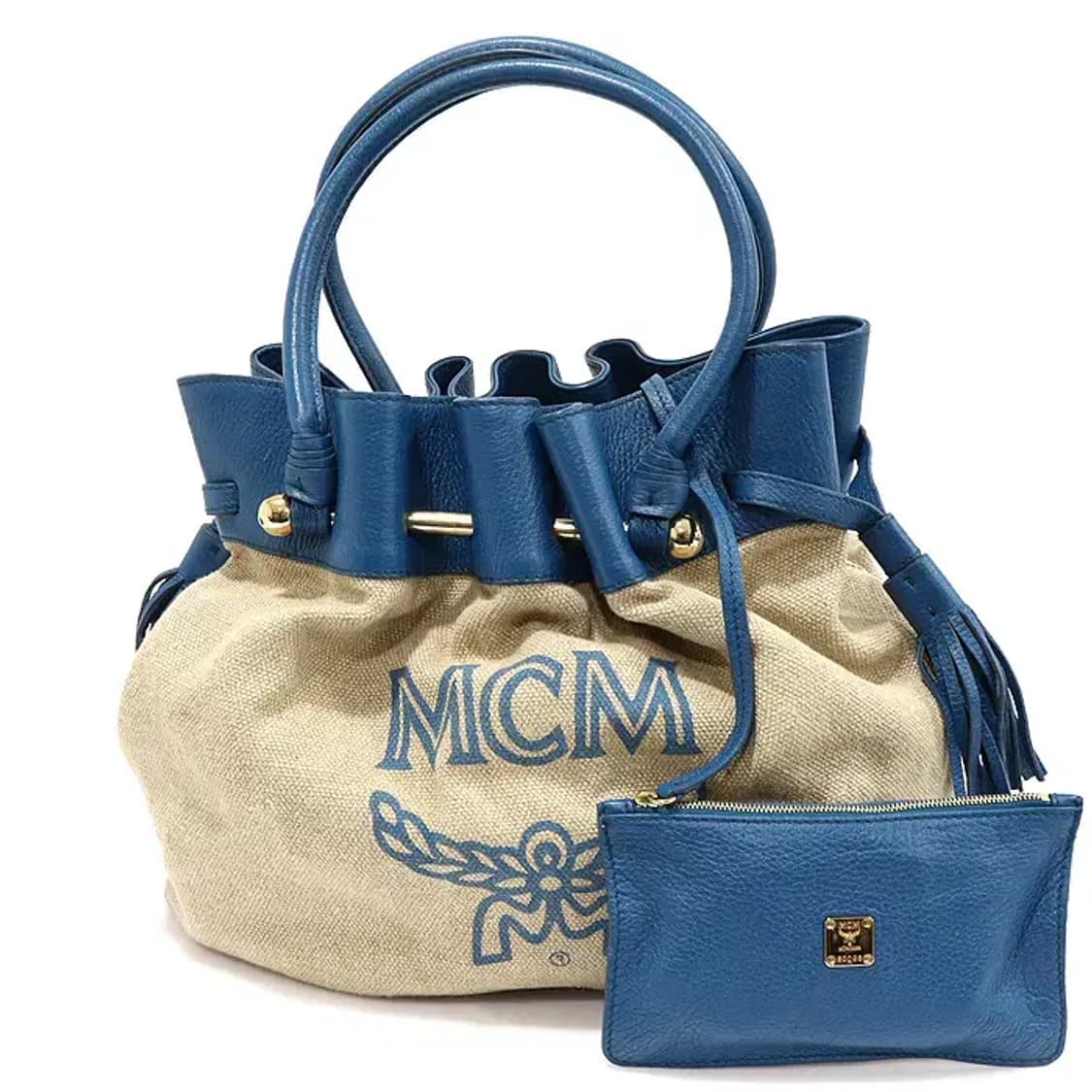 엠씨엠 MWD2SXL89LU001 린넨 버킷 라지 토트백 13827MCM 상품이미지1