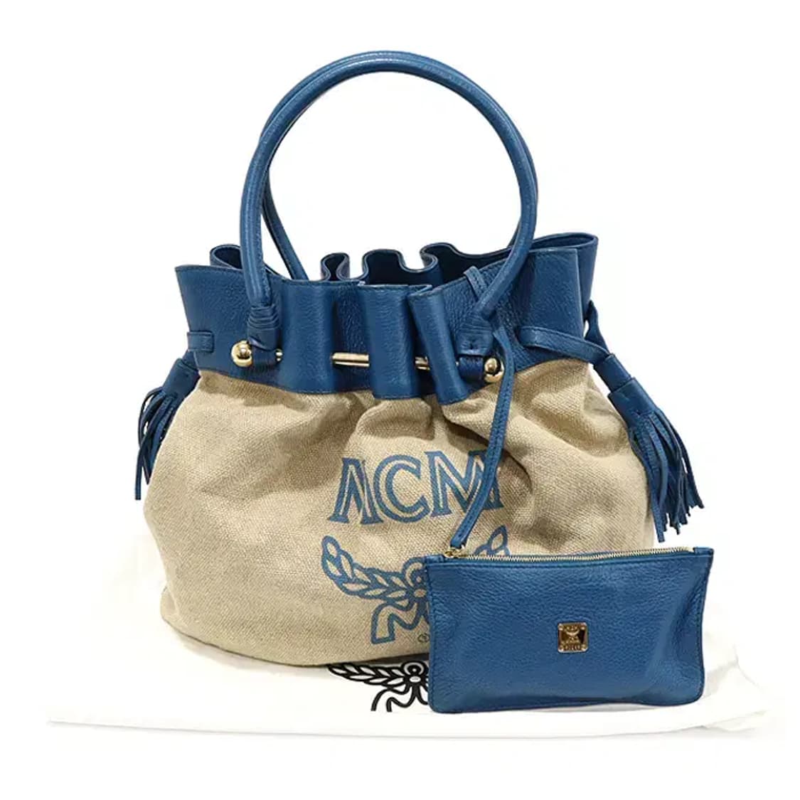 엠씨엠 MWD2SXL89LU001 린넨 버킷 라지 토트백 13827MCM 상품이미지2