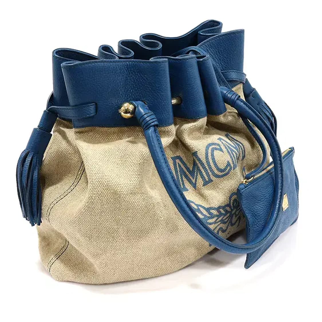 엠씨엠 MWD2SXL89LU001 린넨 버킷 라지 토트백 13827MCM 상품이미지3